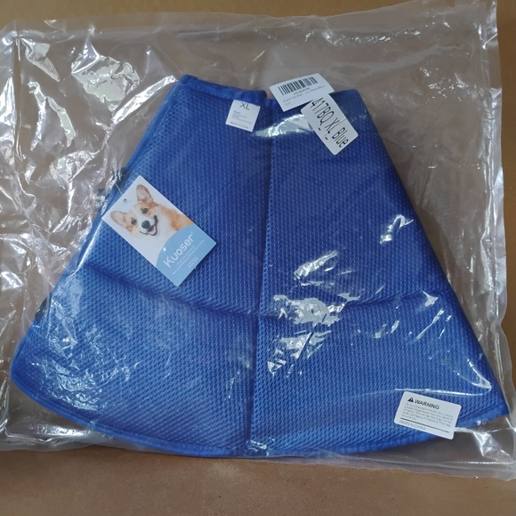 Kuoser Soft Dog Cone Collar After Surgery Adjustable Dog Recovery Size XL Blue - Picture 2 of 14